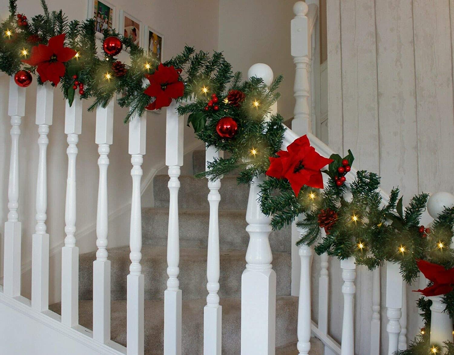 LED Decorated Christmas Garland